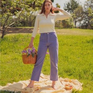 Big Bud Press Work Pants Faded Grape Light Purple Petite XL Unisex Ankle Utility